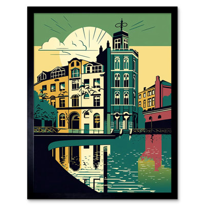 Luane Leeds City Architecture Waterfront - Single Picture Frame Print