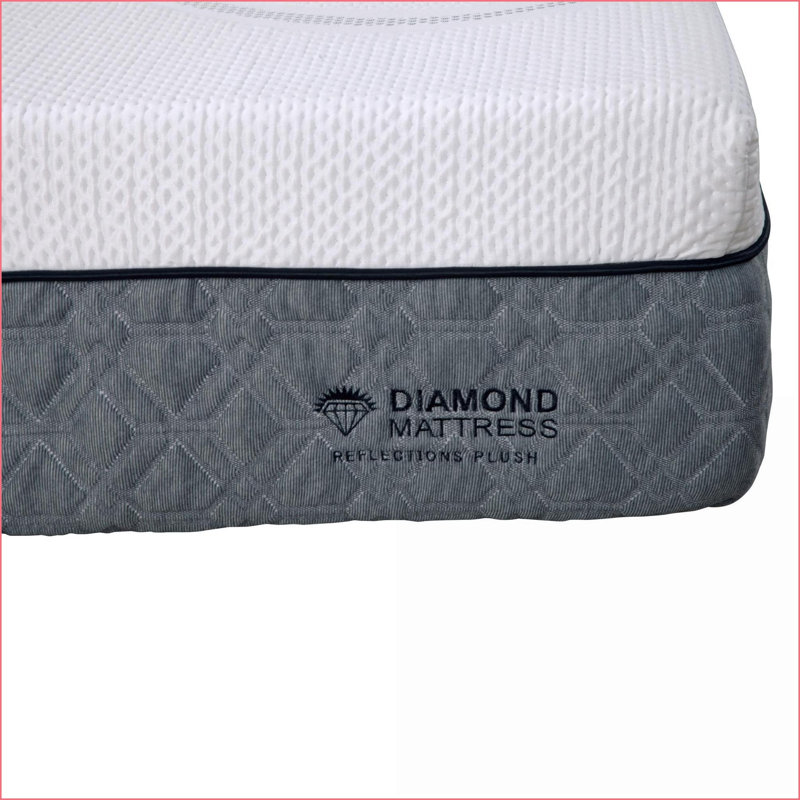 Mattresses 12" Firm Twin Graphene Memory Foam with Snowstorm Cooling | Snow White | Foam