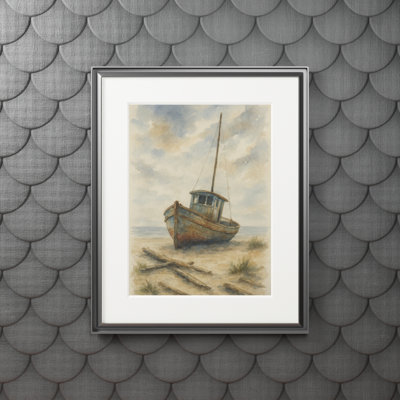 Clinger Single Picture Frame Print