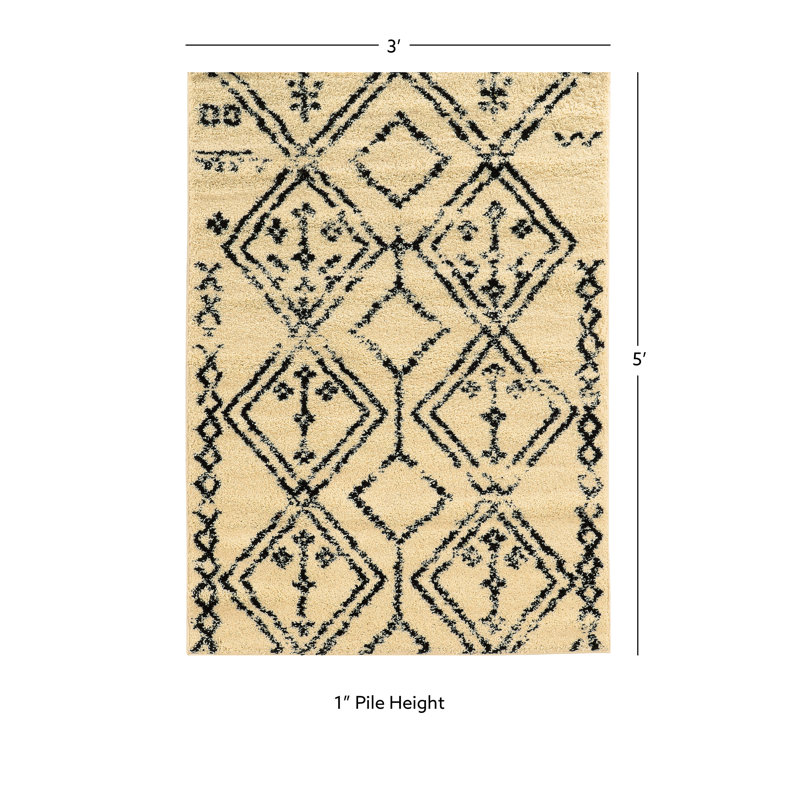 Kerens Flatweave Indoor Rug, Rectangle 3' x 5'