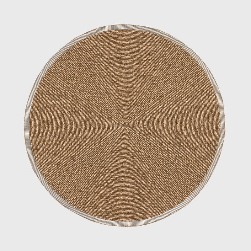 100% Cotton Round Beaded Placemat