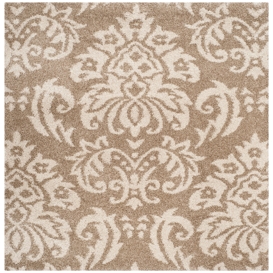 Ellyona Shag Performance Damask Rug Canora Grey Rug 
