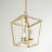 Finnegan 3-Light Dimmable Steel Geometric Lantern Chandelier-1816785483