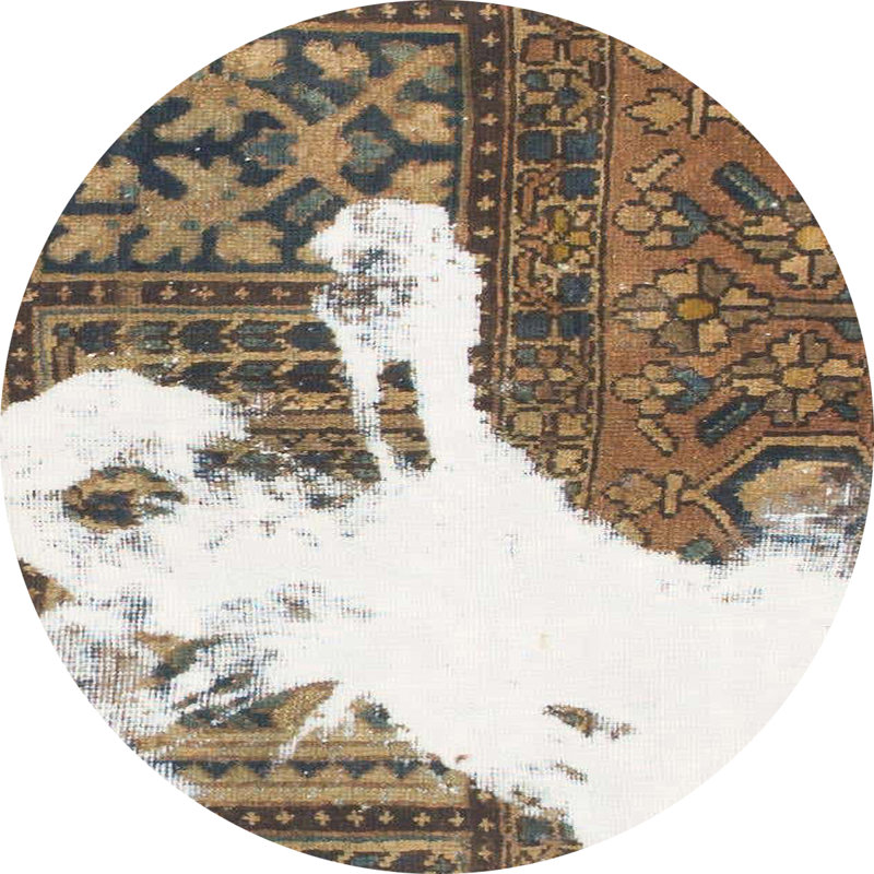 Abstract Indoor Rug, Round 4'