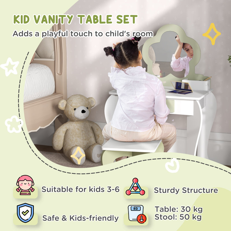 Topeka Dressing Table with Mirror