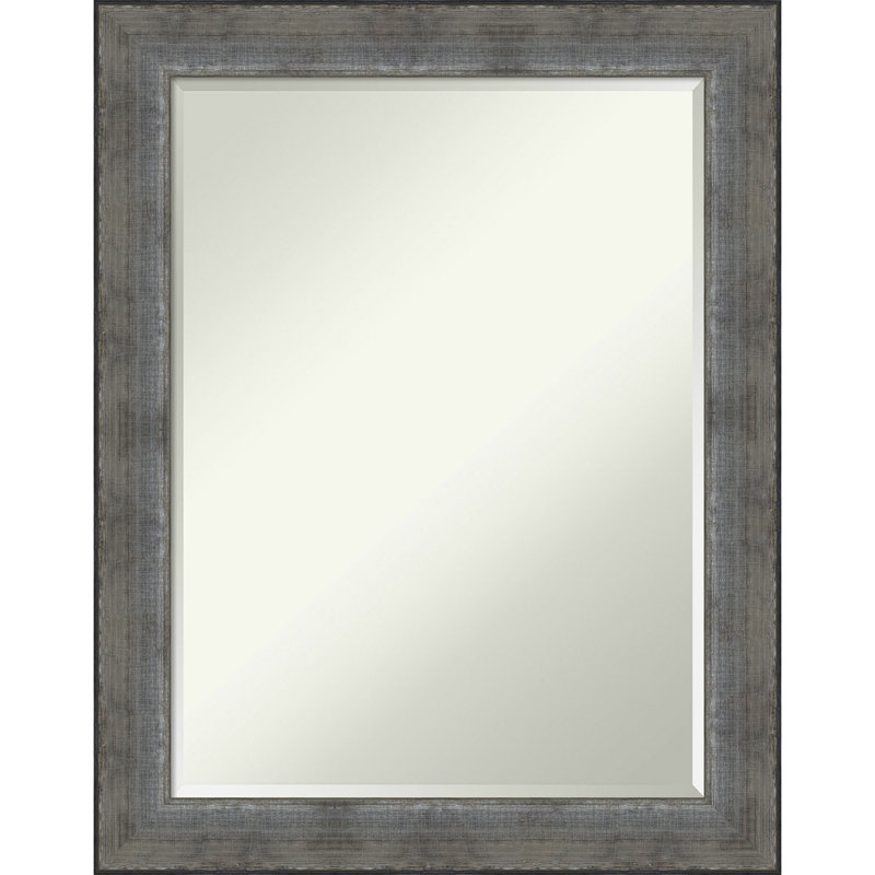 Miroir de salle de bain Akhiya, gris, 28 po x 22 po