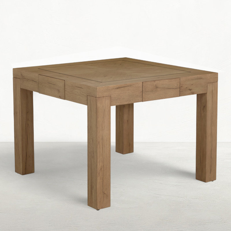 Highland Oak Square Legged Dining Table -  40 In. W X 30 In. H, Dawn