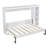 Full Size Murphy Bed With Bookshelf, White-1746948156-1746948157