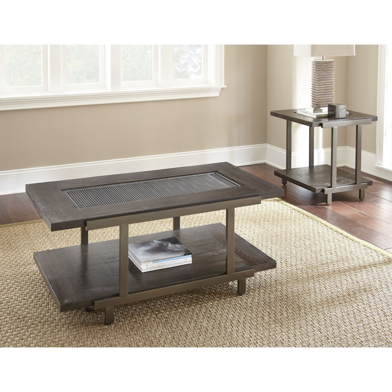 Cortlandt 2 - Piece Glass Top Living Room Table Set