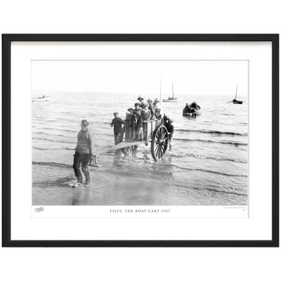 Filey, The Boat Cart 1927 - Single Picture Frame Print