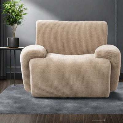 Chaise d'appoint en chenille Comfy Modern, chaise longue taupe pour la maison