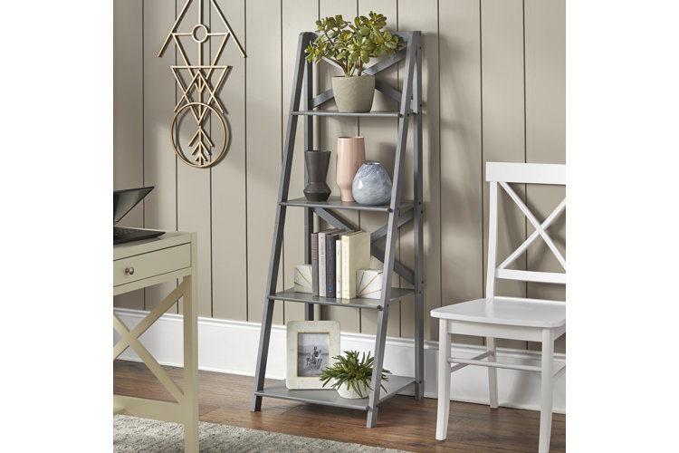 Thomaston 56.25" H x 20" W Ladder Bookcase