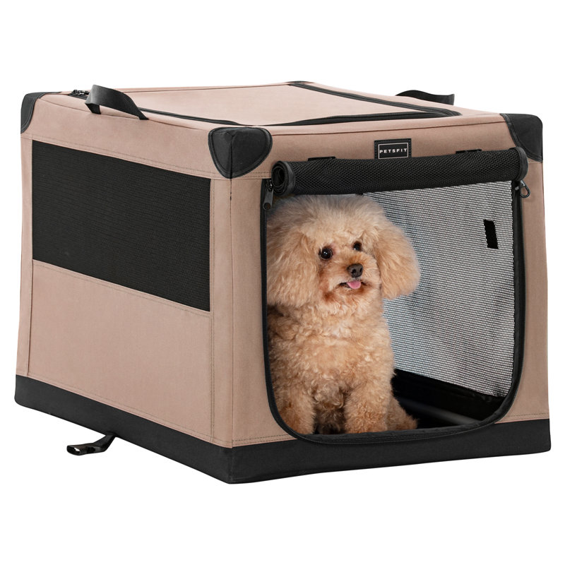 Cage pour chien réglable Tucker Murphy Pet ™, Petit (H 18 po x l 26 po x P 19 po), Brun