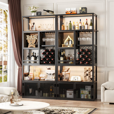 Bar avec prises de courant, armoire à café à 6 niveaux