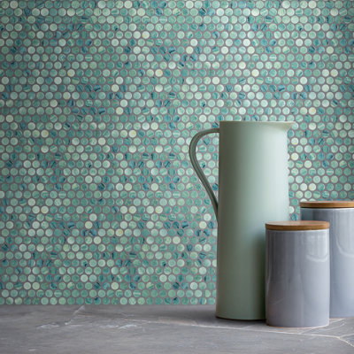 Spectrum Radiance Penny Recycled Glass Mosaic Tile