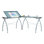 Courson L-Shaped Glass Top Drafting Table