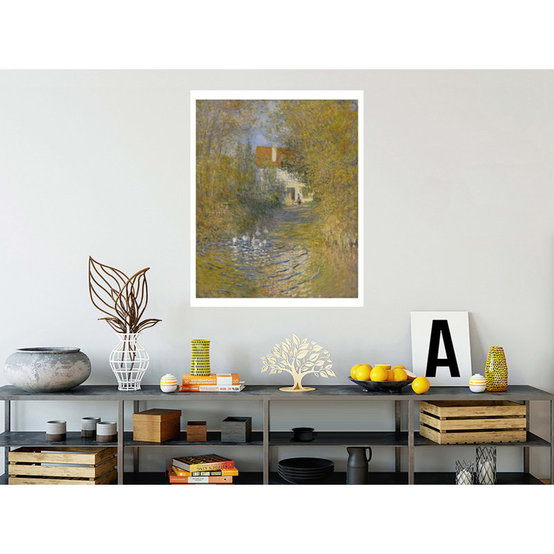 «The Geese» par Claude Monet - Estampe numérique, H 40 po x l 32 po