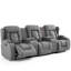 Andreaz 3 Seater Linen Reclining Sofa-892963343