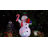 Christmas Inflatables 8 FT Snowman Inflatable Blow Up Snowman Inflatables with Built-in Music & 360° Rotation LED Lights