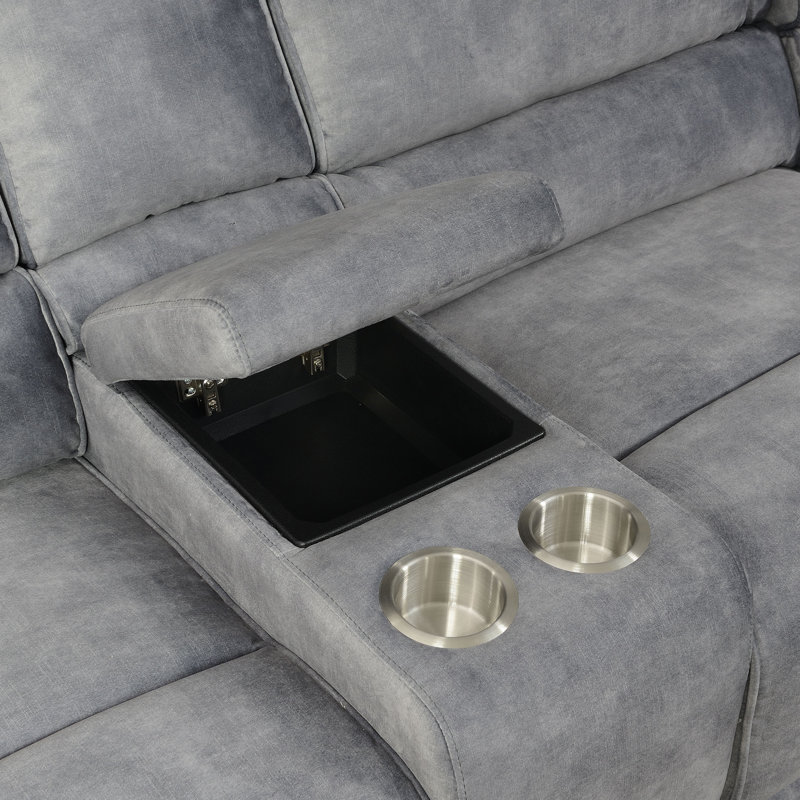 Euclid 3 - Piece Upholstered Power Reclining Sectional