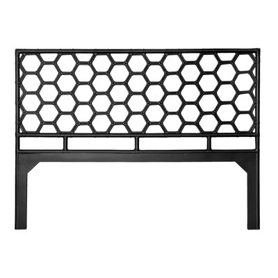 Honeycomb Wicker/Rattan Open-Frame Headboard