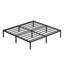 Base de lit plateforme en métal robuste de 14 po, capacité de 1 100 lb, sans sommier, rangement sous le lit-1055442594-1055442600
