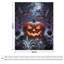 Jeté en flanelle de luxe Glowing Jack O Lante, couverture douce et douce pour le salon-133687079
