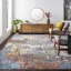Tapis bleu sarcelle / bleu ciel Kohut-570362746
