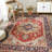 Red Hand Knotted Wool Classic Traditional Area Rug-90622869