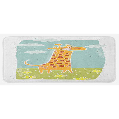 Tapis de cuisine girafe