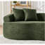 Canapé modulaire courbé à 4 places Modern Cloud, canapé de salon à compression minimaliste, sans assemblage requis, chenille, vert-826983816