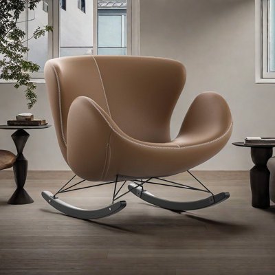 Chaise berçante simple pour salon simple