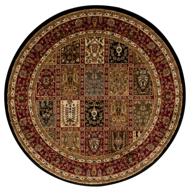 Demartini Oriental Indoor Rug, Round 5'3"