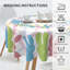 Nappe de Pâques 60 po avec œufs, lapins et buffles écossais