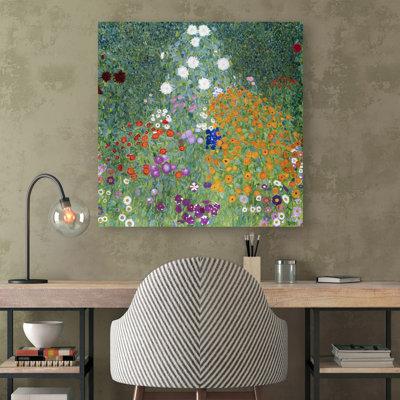 Farmer's Garden by Gustav Klimt - Wrapped Canvas Art Prints