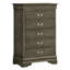 Commode Louis Phillipe G3105-CH, gris