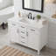 48" Freestanding Modern Single Bathroom Vanity with Ceramic Sink Top,Bathroom Storage System-133407147