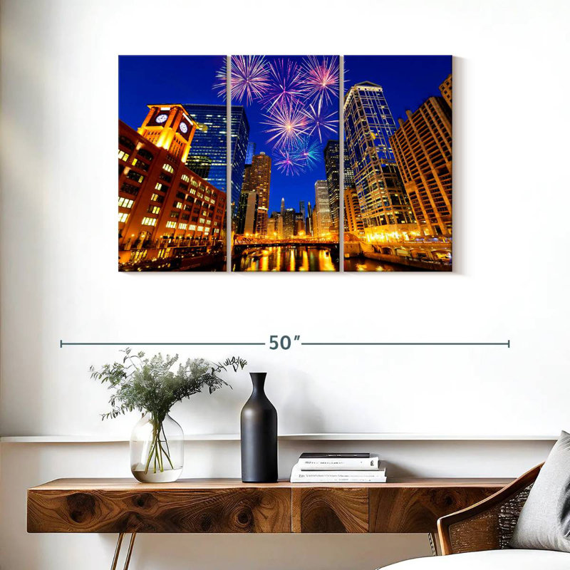 Nicci Chicago Sky Lights, H 24 po x l 38 po