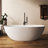 Forma 65'' Freestanding Bathtub Solid Surface Stone Resin Soaking Tub-92718544