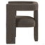 Chaise d'appoint contemporaine rembourrée 1pc Boucle