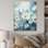 «White Daisy Meadow Elegance II», reproduction sur toile encadrée