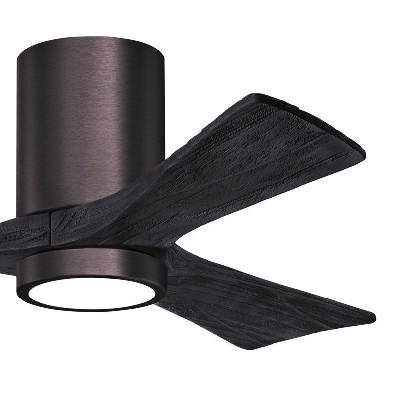 Irene LED Ceiling Fan, Matte Black, Brushed Bronze, 42"