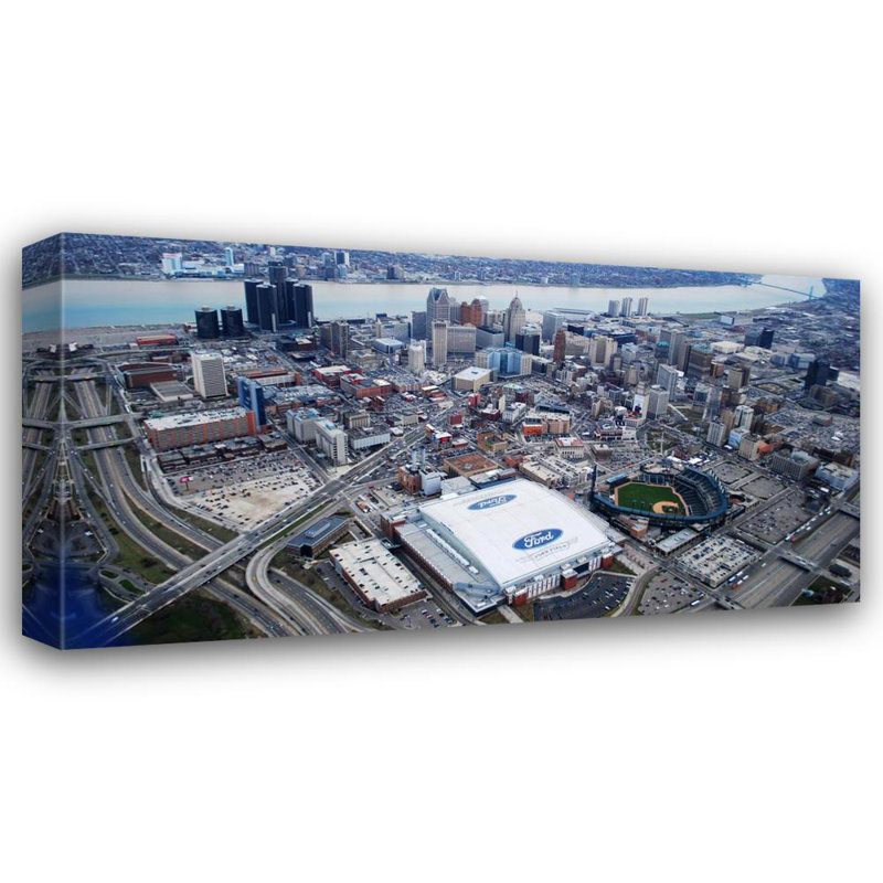 Ford Field, 13" H x 24" W