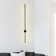 Azayleah 1-Light Black Minimalist Linear Plug-In Wall Sconce