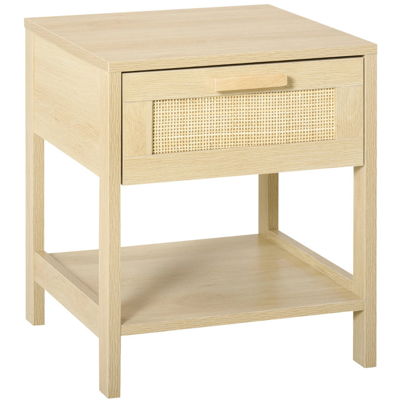 Nadine 40cm W Manufactured Wood Bedside Table