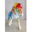 Statue d'âne en fibre de verre ruisselant de couleurs Nifao Collection 33 po x 11 po x H 21 po