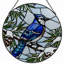 Panneau de vitrail en verre coloré 12 "H Jay-1911529967