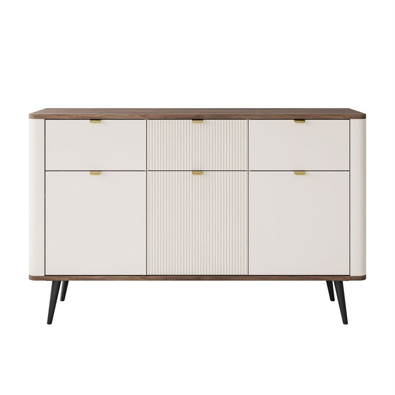 130cm Sideboard, cashmere / walnut