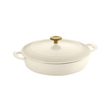 Tramontina 4 Qt. Enameled Cast Iron Round Gourmet Braiser with Lid