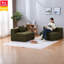 Canapés modulaires à compression, canapé modulaire en chenille verte, sièges de maison modernes